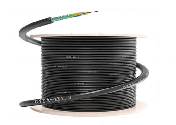 Outdoor Direct Buried Fiber Optic Cable With 12 32 Core GYTA Glass Fiber Optic Cable